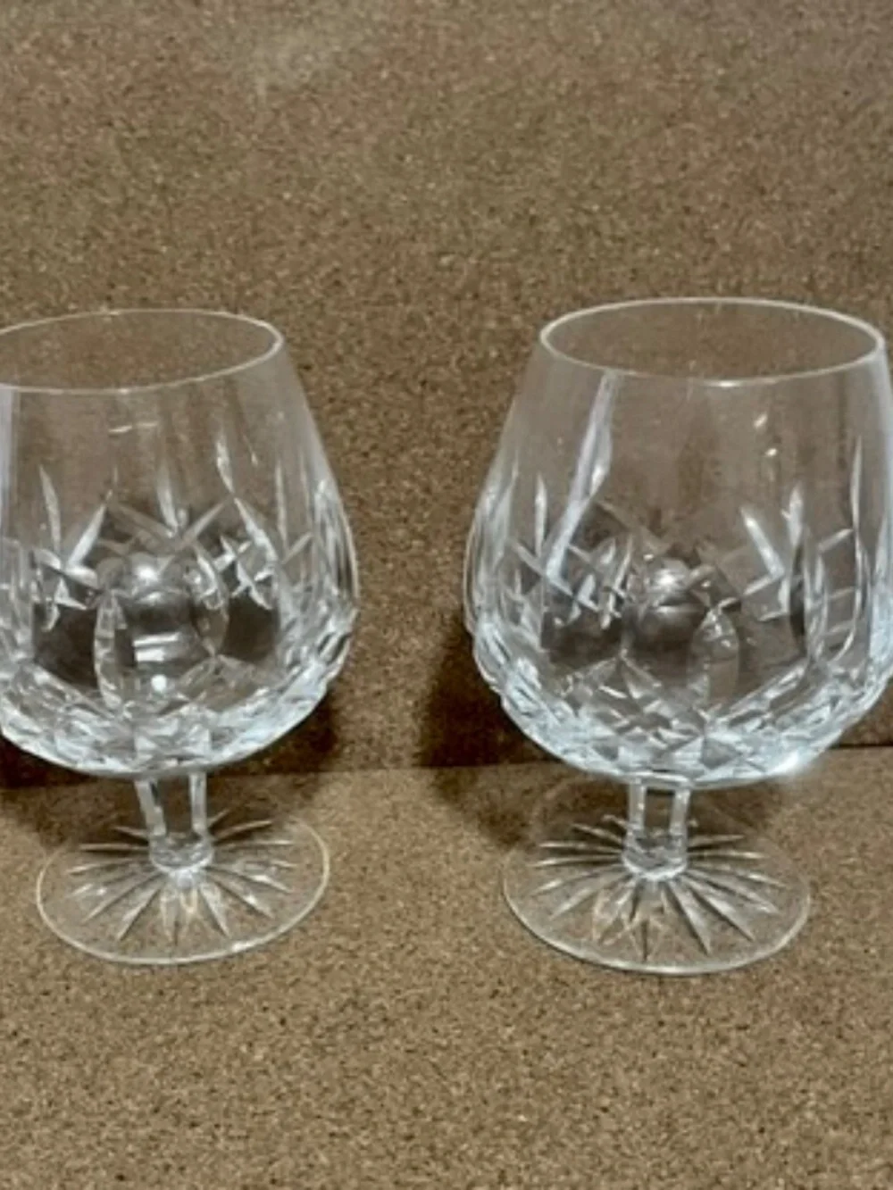 VINTAGE CUT GLASS BRANDY AND WHISKY SNIFFER
